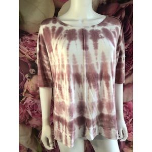GreenTea Mauve Tie-Dye Top